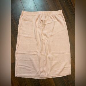 Vintage Pink Knit Skirt (elastic waist)
